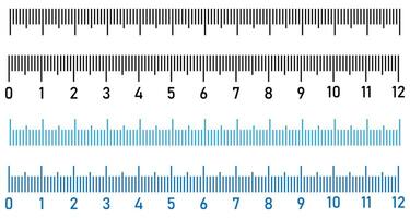 Ruler scale measure line sign illustration. Ruler with a scale in centimeters. vector