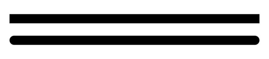 Thin straight line. Stripe series thin line isolated on white background. vector