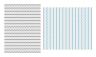 Wavy zigzag line and wave lines. Wavy curve zigzag line pattern illustration. vector