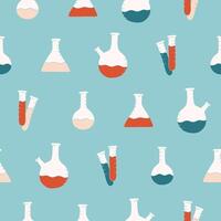 Collection of Flask Seamless Pattern illustration Design vector