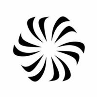 illustration of spiral elements forming a circle vector