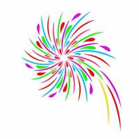illustrator graphics of design elements colorful fireworks splashes vector