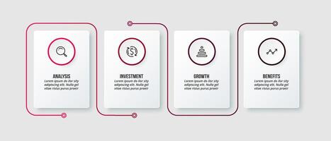 Timeline infographic template. vector