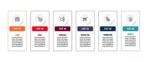 Infographic template for presentation. vector