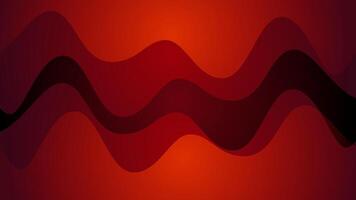 Abstract deep red dynamic waves background vector