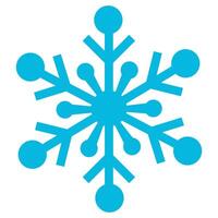 Cute snowflake isolated on white background. Nice element for Christmas banner, cards. Blue snowflakes. vector