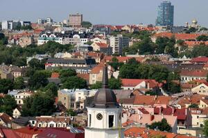 Vilnius Lithuania 06 30 2022 . Ancient city of Gediminas in Lithuania . photo
