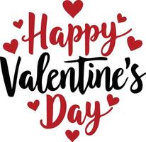 Happy Valentine's day event art illustration on a white background vector