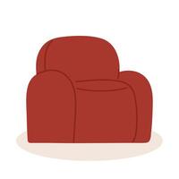 Trendy comfortable chair for design interior vector