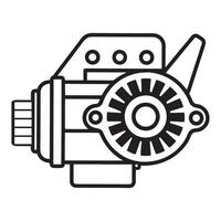 Modern Electric Generator Design vector