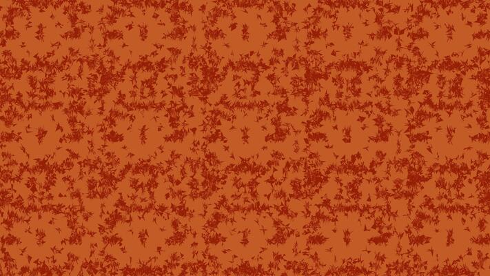 Textured abstract background in color of rust or terracotta. Pattern of small, irregular flecks. Distressed and aged appearance. Evokes rusted metal or corroded surface. Grunge effect, vintage style.