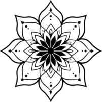 Sacred Web Line Mandala vector