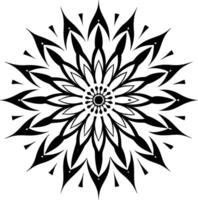 Asana Flow Mandala vector