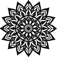 Floral Tapestry Mandala vector