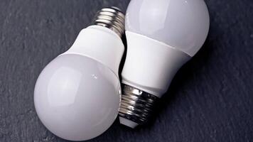 Close-up of light bulbs on the table video