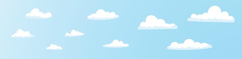 cloud icon background in the blue sky vector
