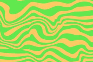 Neon Green and Yellow Wavy Pattern in Modern Abstract Flow Design vector