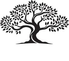 Professional Quality Banyan Tree Silhouette vector