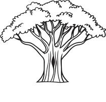 Stylish Banyan Tree Silhouette for Branding Needs vector
