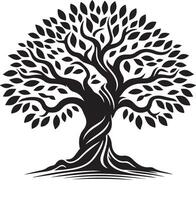 High Quality Banyan Tree Silhouette vector