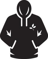 An icon design of hoodie vector