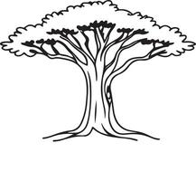 Comprehensive Set of Banyan Tree Silhouettes for Use vector
