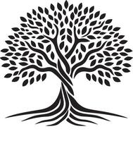 Creative Concepts with Banyan Tree Silhouette Designs vector