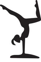 Versatile Image of Handstand Pose for Various Uses vector