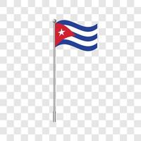 Element design flag of Cuba. Illustration. vector