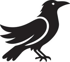 Stunning Crow Silhouette for Your Creative Projects vector