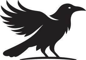 Professional Crow Silhouette Graphics for Artwork vector