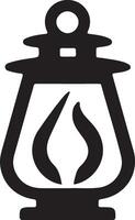 Glowing Lantern for Night Themes vector