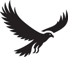 Versatile Falcon Silhouette for Various Uses vector