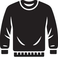 Solid Color Wool Sweater vector