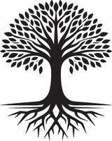 Versatile Simple Tree Silhouette for All Uses vector