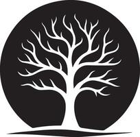 Professional Simple Tree Silhouette Graphic Resources vector