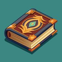 ornately designed closed books with decorative covers, featuring intricate patterns, floral motifs, and elegant detailing symbolizing heritage and tradition. vector