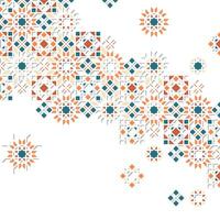 Islamic Ornament Design with Abstract Composition vector