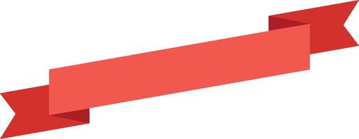 Vibrant red ribbon banner flutters gracefully, symbolizing achievement and celebration, with ample copy space for any message. Perfect for holidays, parties, weddings, and more vector