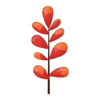 a tree branch with small leaves vector
