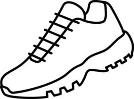 Running shoe Outline Icon vector