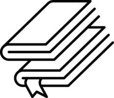 Stack of Books from Top Diagonal Angle vector