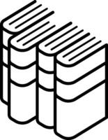 Bookshelf from Top Diagonal Angle taked one vector