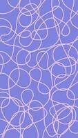 Purple Abstract Tangled Line Background vector