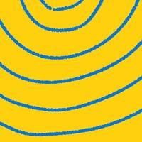 Yellow Square Background with Crayon Scribbles vector