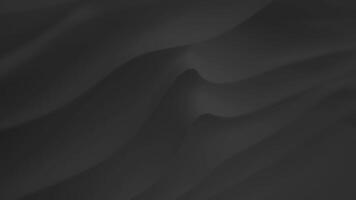 Abstract layered tenderness black silk background luxury wave cloth satin pastel color fabric in layers. Grey liquid wave gray wavy fluid texture. Fluttering material 3D animation design wallpaper video