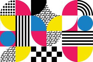 Background line in every scale in six shapes vector