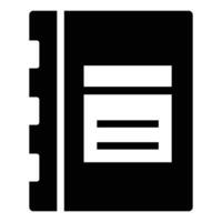 Notebook Silhouette, Sleek and Modern Design vector