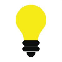 Sleek Minimalist Light Bulb Design vector