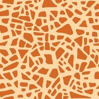 Giraffe texture pattern seamless Repeating orange, safari, zoo, jungle background. Fur, skin of giraffe vector